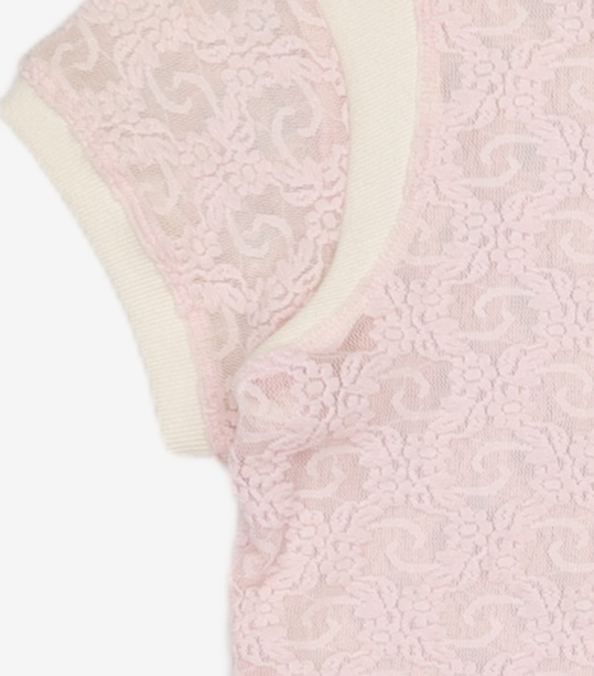 김미더영(GIMMETHEYOUNG) G_LACE MIXED TOP / PINK FREE