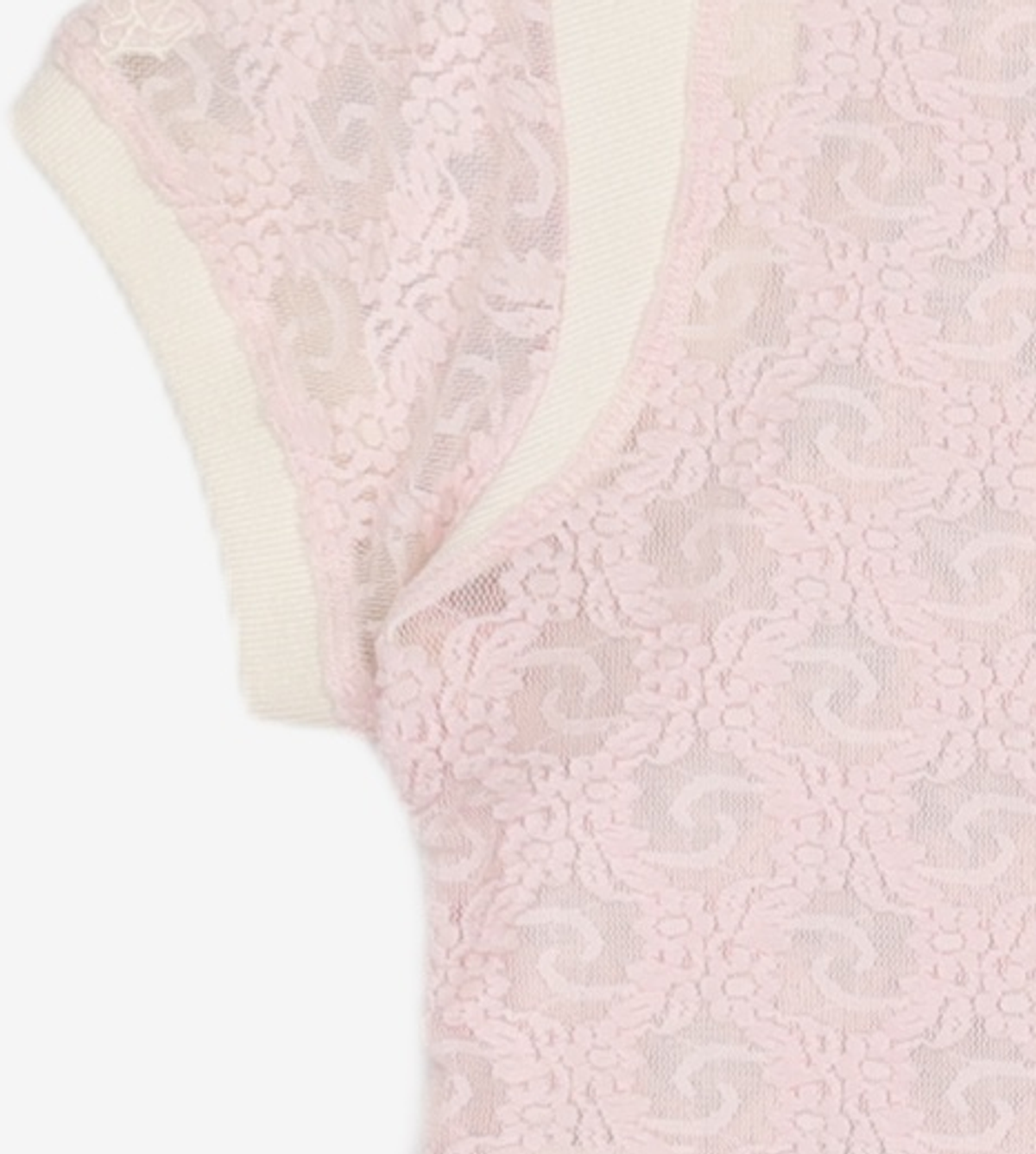 김미더영(GIMMETHEYOUNG) G_LACE MIXED TOP / PINK FREE