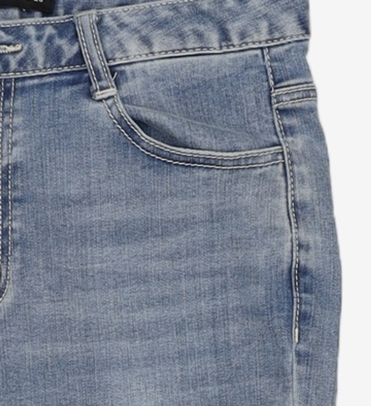 미쏘(MIXXO) 밑단 컷팅 슬림부츠컷 데님 MIWTJB76QJ 28