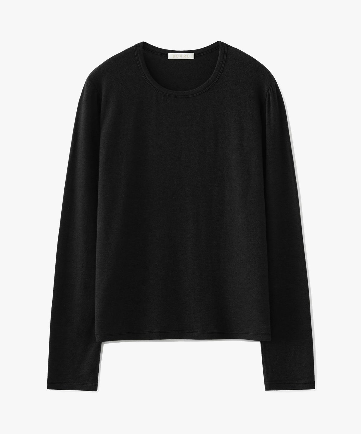수아레 우먼(SUARE WOMEN) (우먼)데일리 울 텐셀 롱 슬리브 블랙