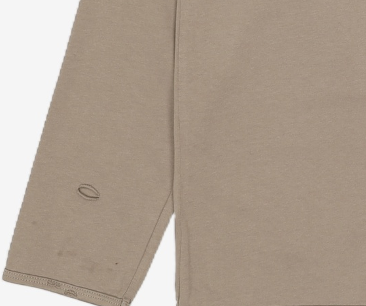 노매뉴얼(NOMANUAL) DAMAGED LONG SLEEVE TEE - WARM GRAY S