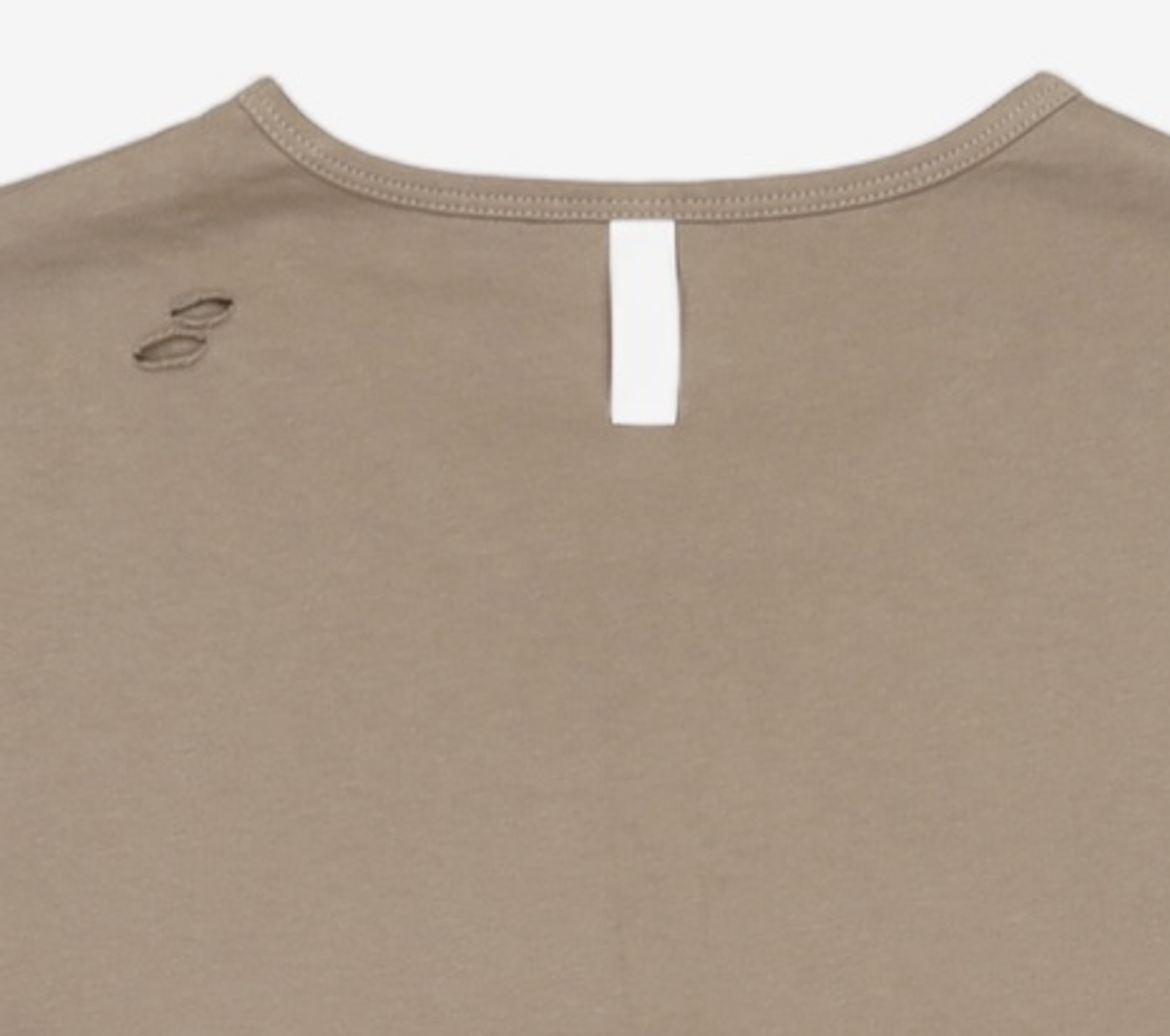 노매뉴얼(NOMANUAL) DAMAGED LONG SLEEVE TEE - WARM GRAY S