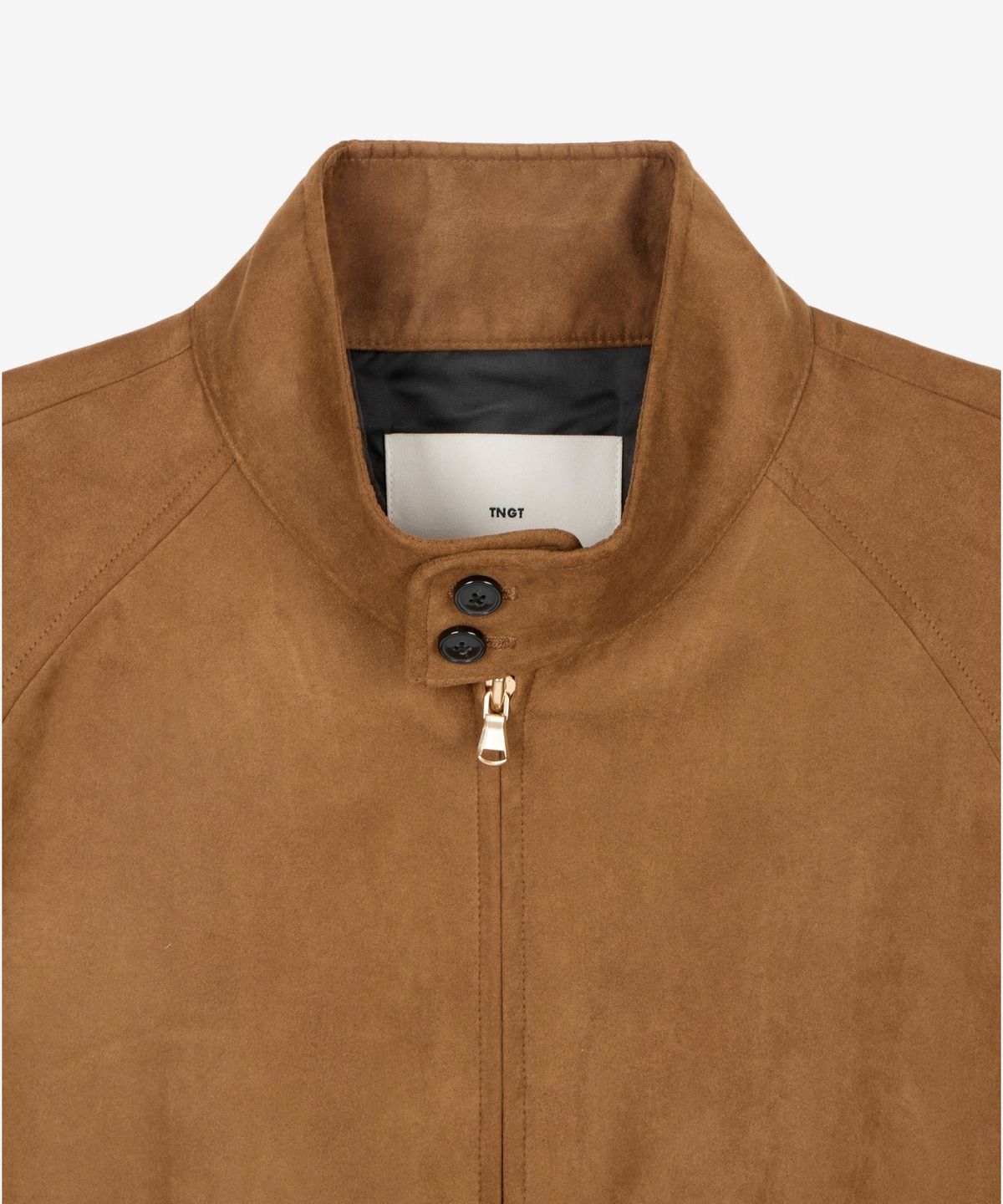 티엔지티 우먼(TNGT WOMAN) W Faux Suede Harrington Jumper (Camel Brown) TNJU6F103CM