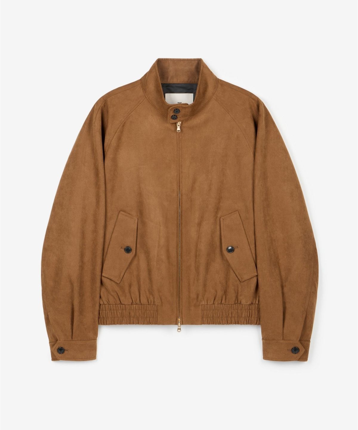 티엔지티 우먼(TNGT WOMAN) W Faux Suede Harrington Jumper (Camel Brown) TNJU6F103CM