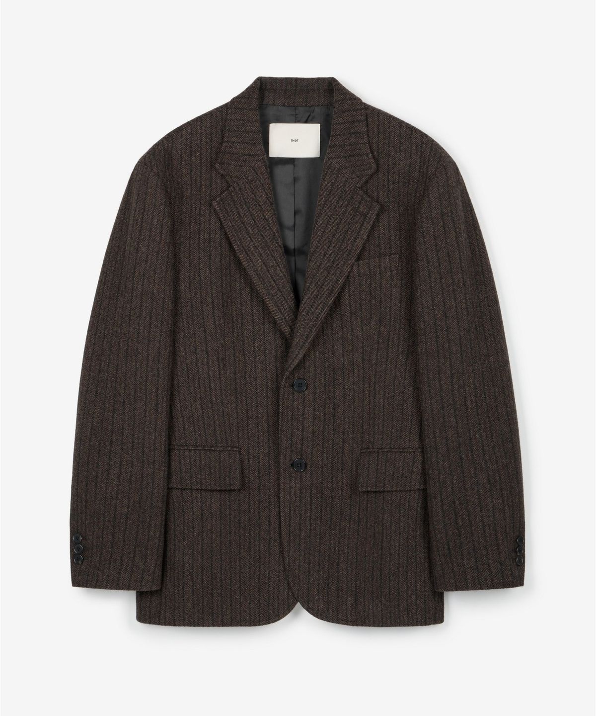 티엔지티 우먼(TNGT WOMAN) W Redford Wool Herringbone Jacket (Brown) TNJA6F104W2