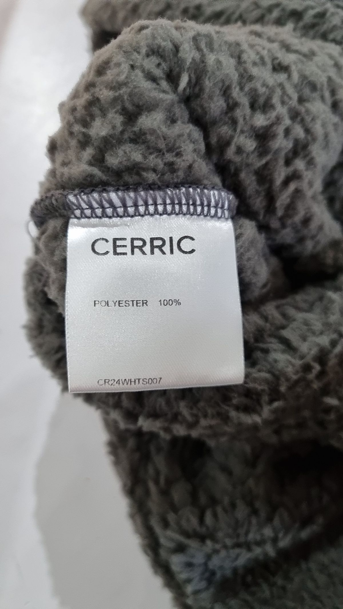 세릭(CERRIC) FLEECE UNBALANCE SLEEVELESS / CHARCOAL XS