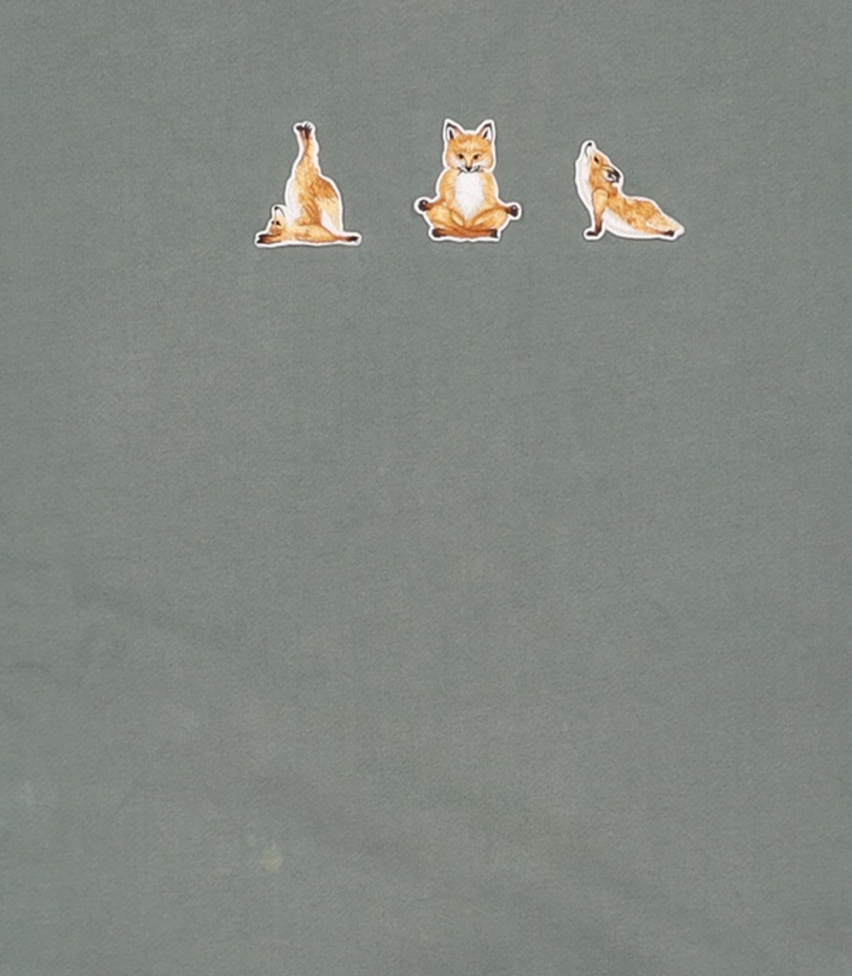 메종 키츠네(MAISON KITSUNE) 요가 폭스 패치 크루넥 블루그린 / EU00329KM0001-BLGN XS