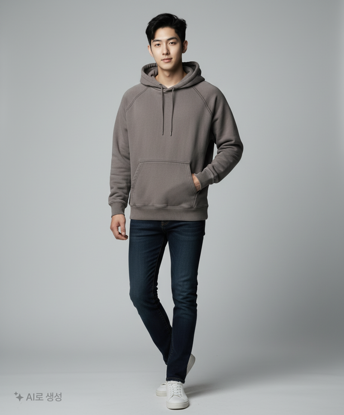 어텐션로우(ATTENTIONROW) 후드 티셔츠 1