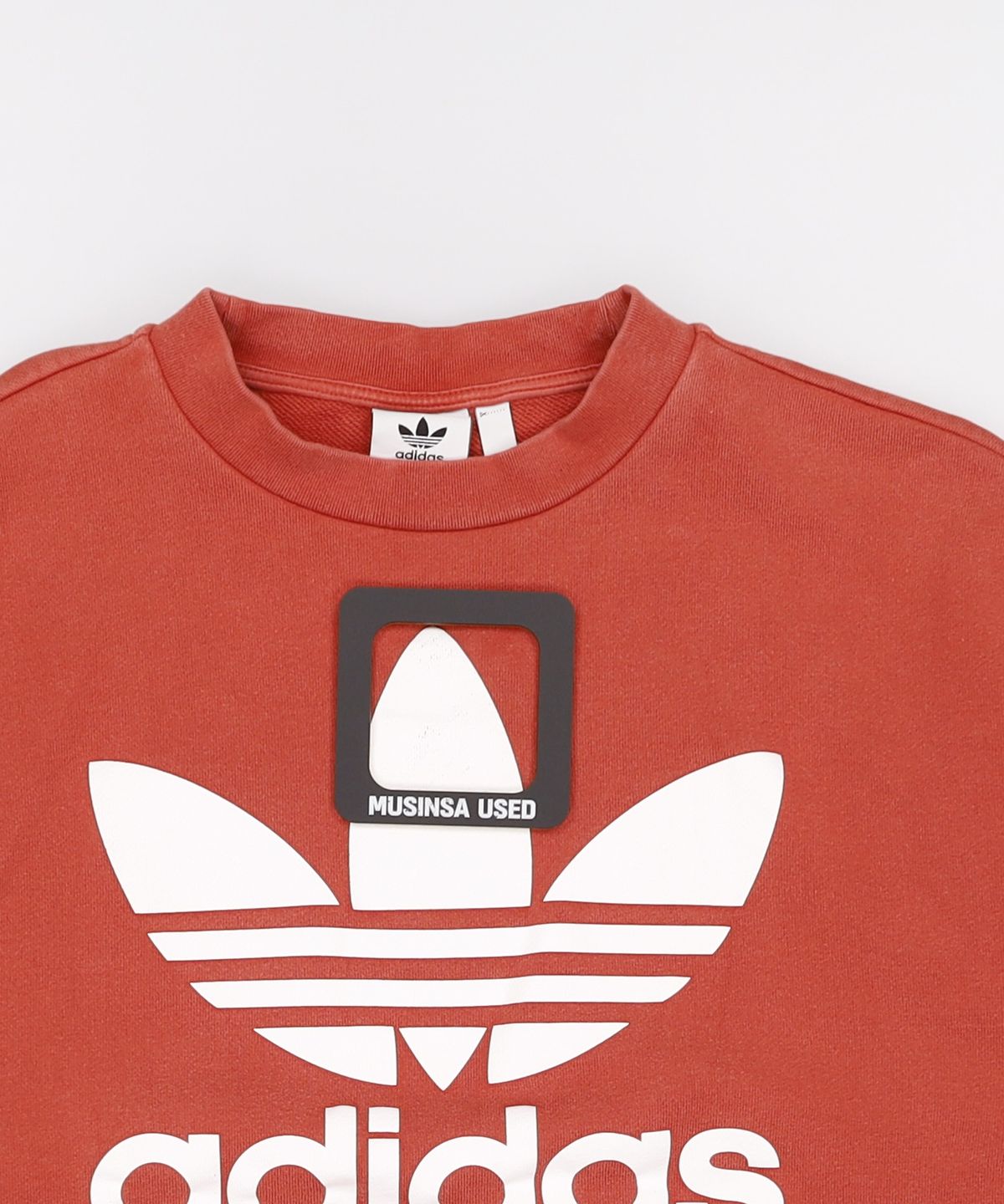 아디다스(ADIDAS) 아디컬러 오버사이즈 트레포일 스웻셔츠 - 시프트 오렌지 / DH5771 L