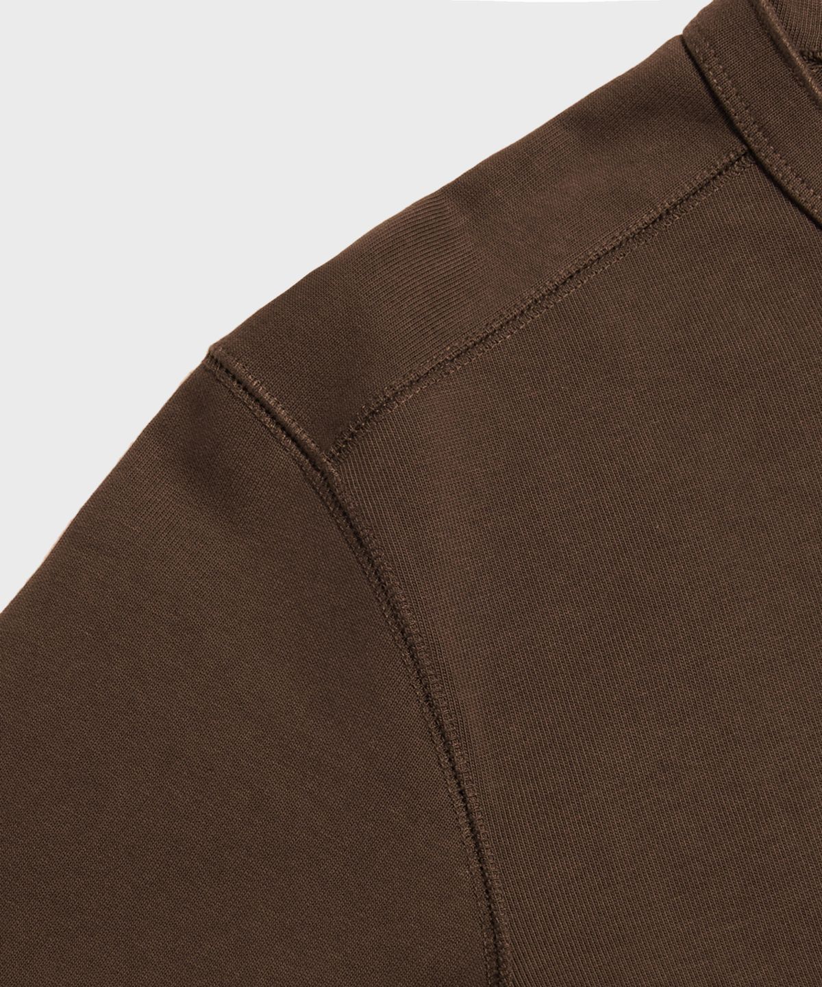 브론슨(BRONSON) Vintage Long Sleeve Henley Shirt Brown