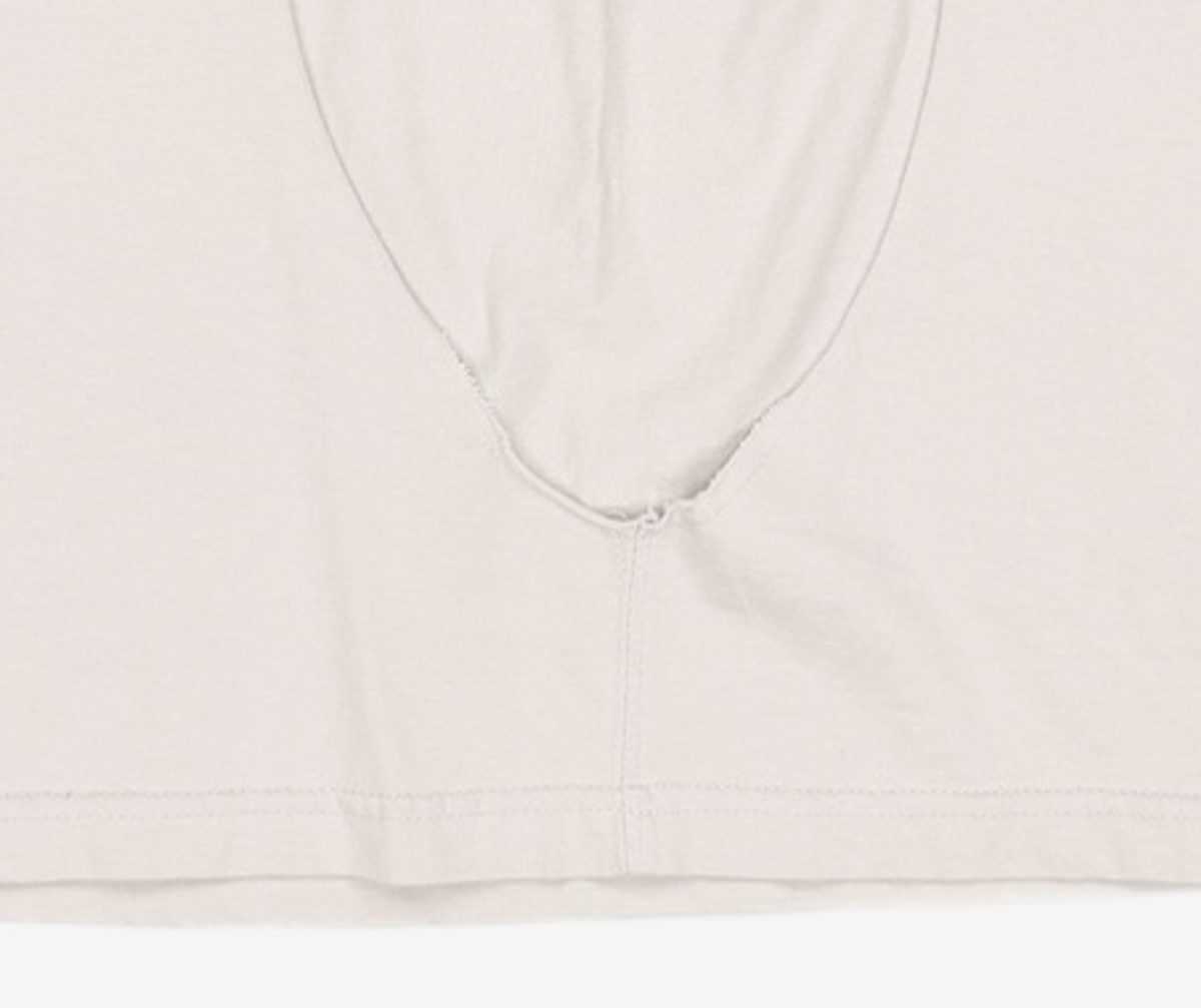 노매뉴얼(NOMANUAL) PERFORATED LONG SLEEVE TEE - SAGE GRAY M