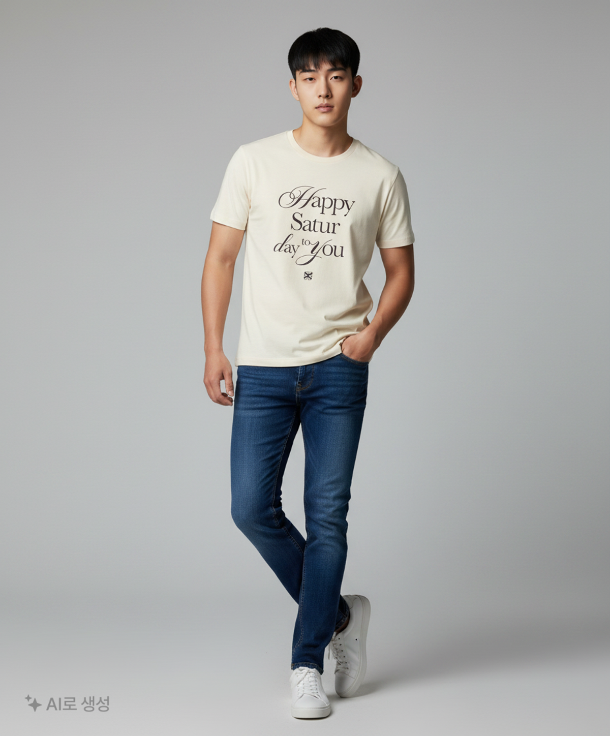 세터(SATUR) 해피 세터데이 타이포 그래픽 반팔 티셔츠 3COLOR S