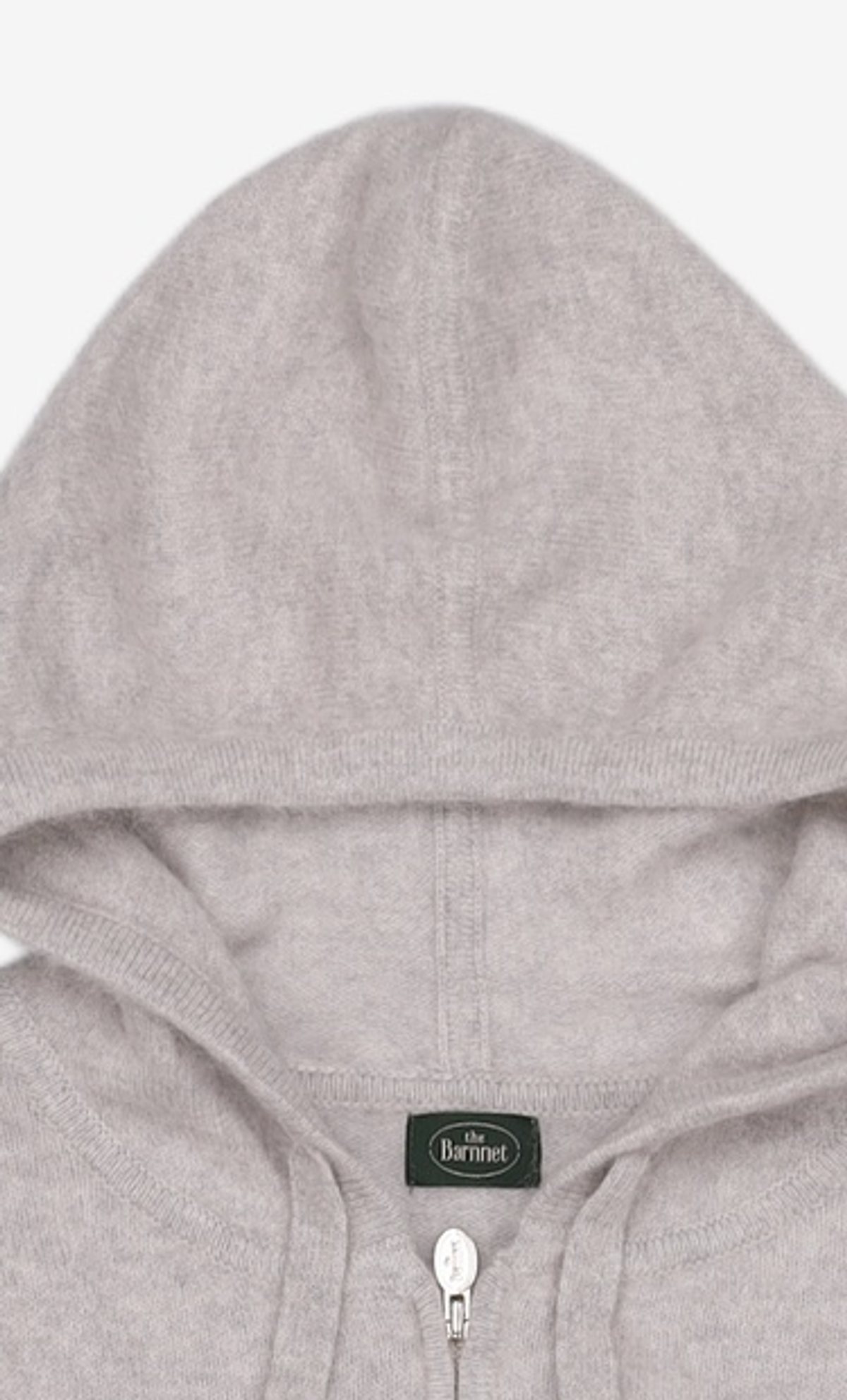 더바넷(THEBARNNET) Fuzzy Hoodie Knit Zip-Up_Grey XS