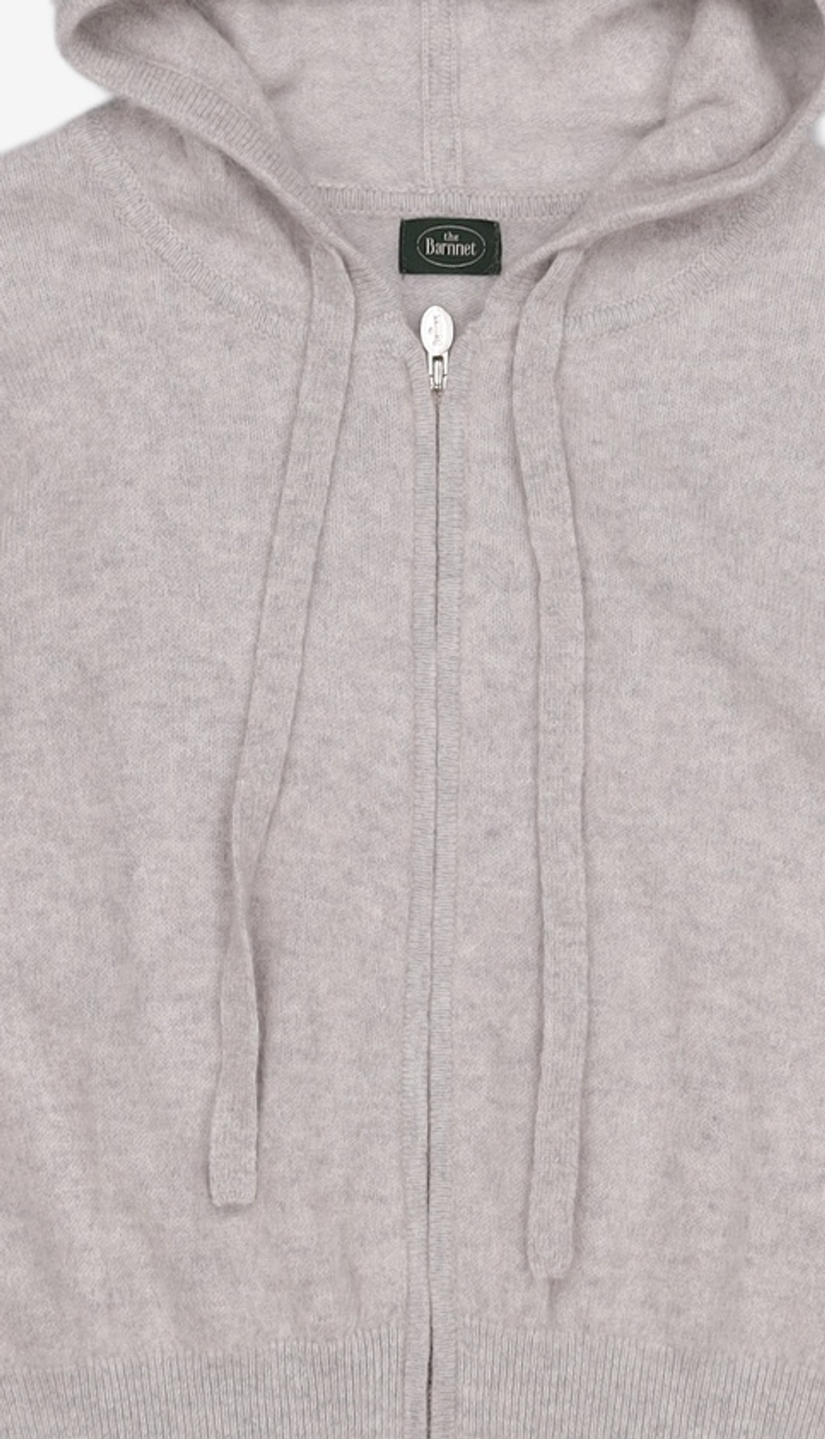 더바넷(THEBARNNET) Fuzzy Hoodie Knit Zip-Up_Grey XS