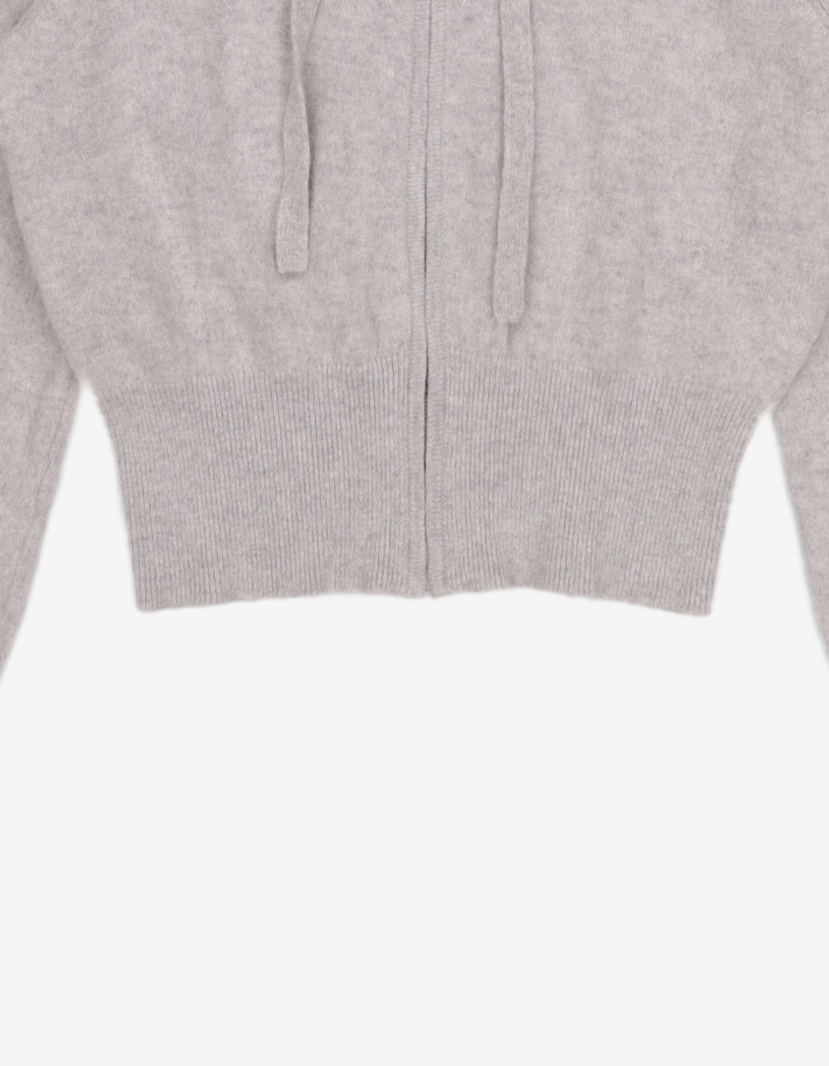 더바넷(THEBARNNET) Fuzzy Hoodie Knit Zip-Up_Grey XS