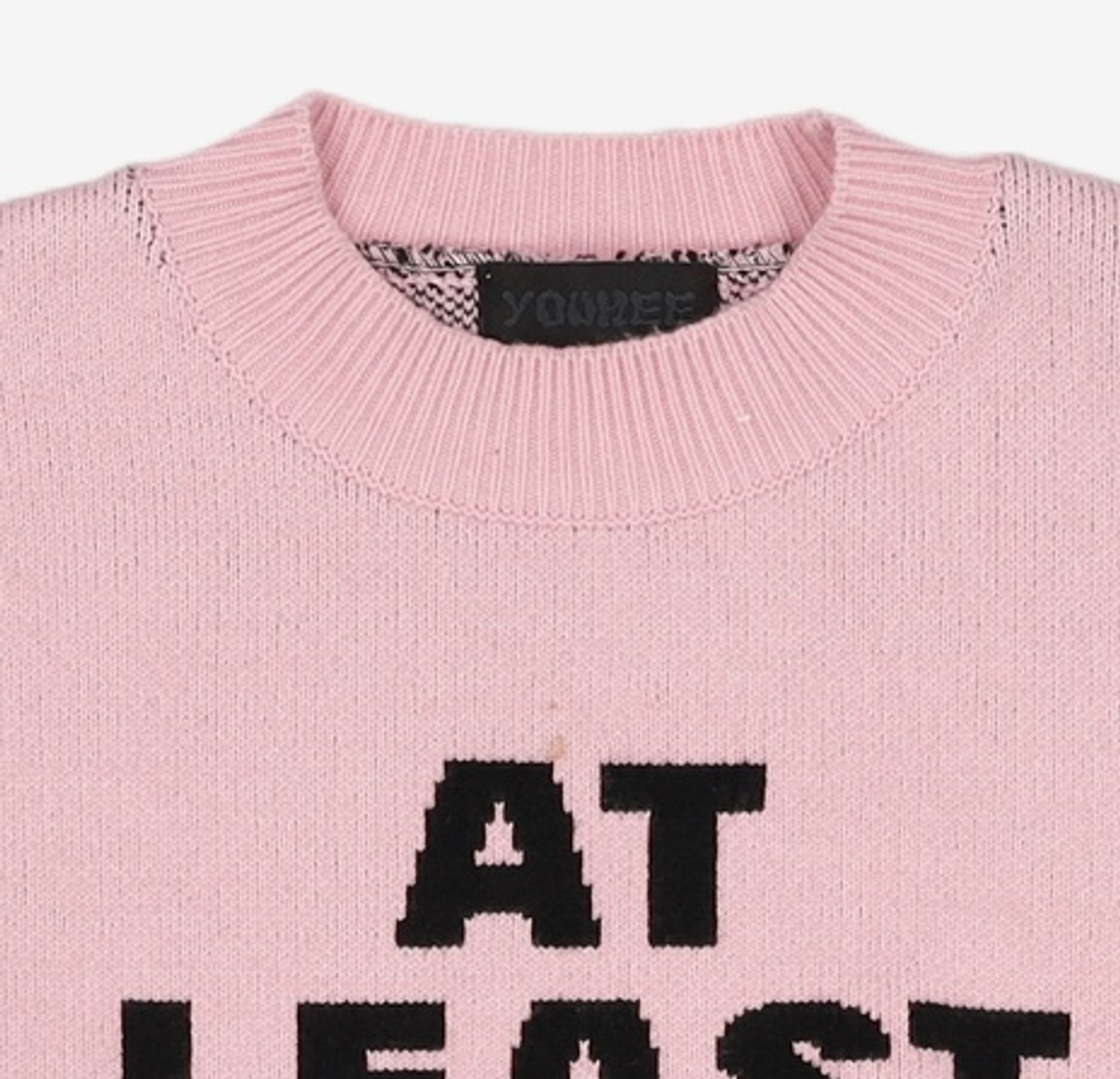유희(YOUHEE) YOUHEE LETTERING PULLOVER KNIT PINK FREE