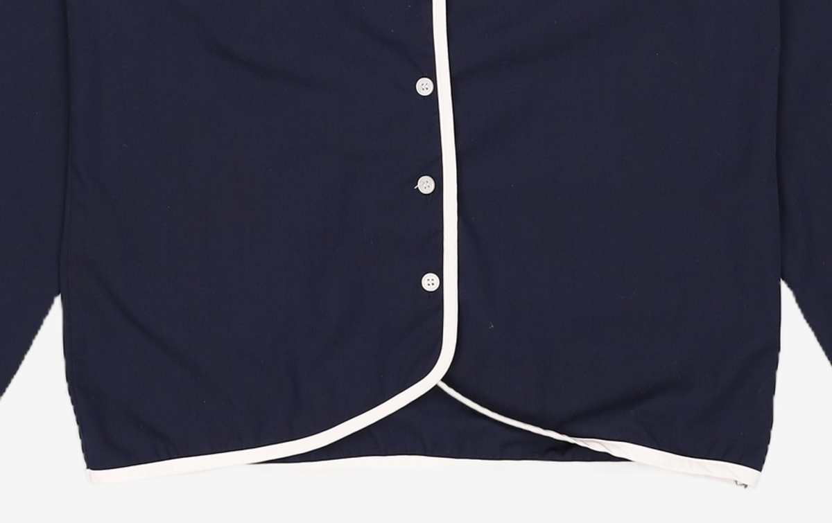 엽페(YUPPE) wrap shirts_navy FREE