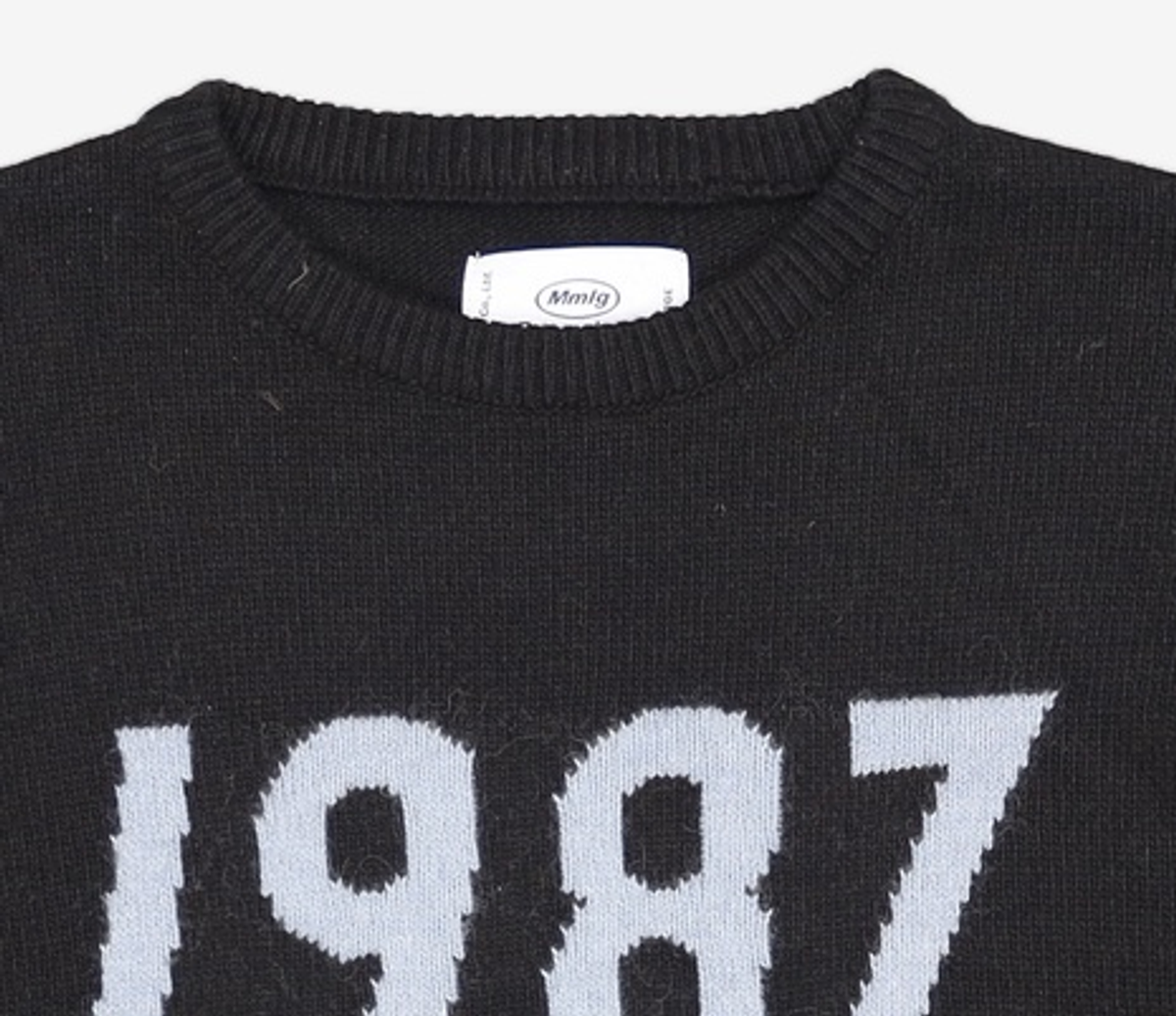 엠엠엘지(MMLG) [Mmlg] 1987 KNIT (INTARSIA) (BLACK) L