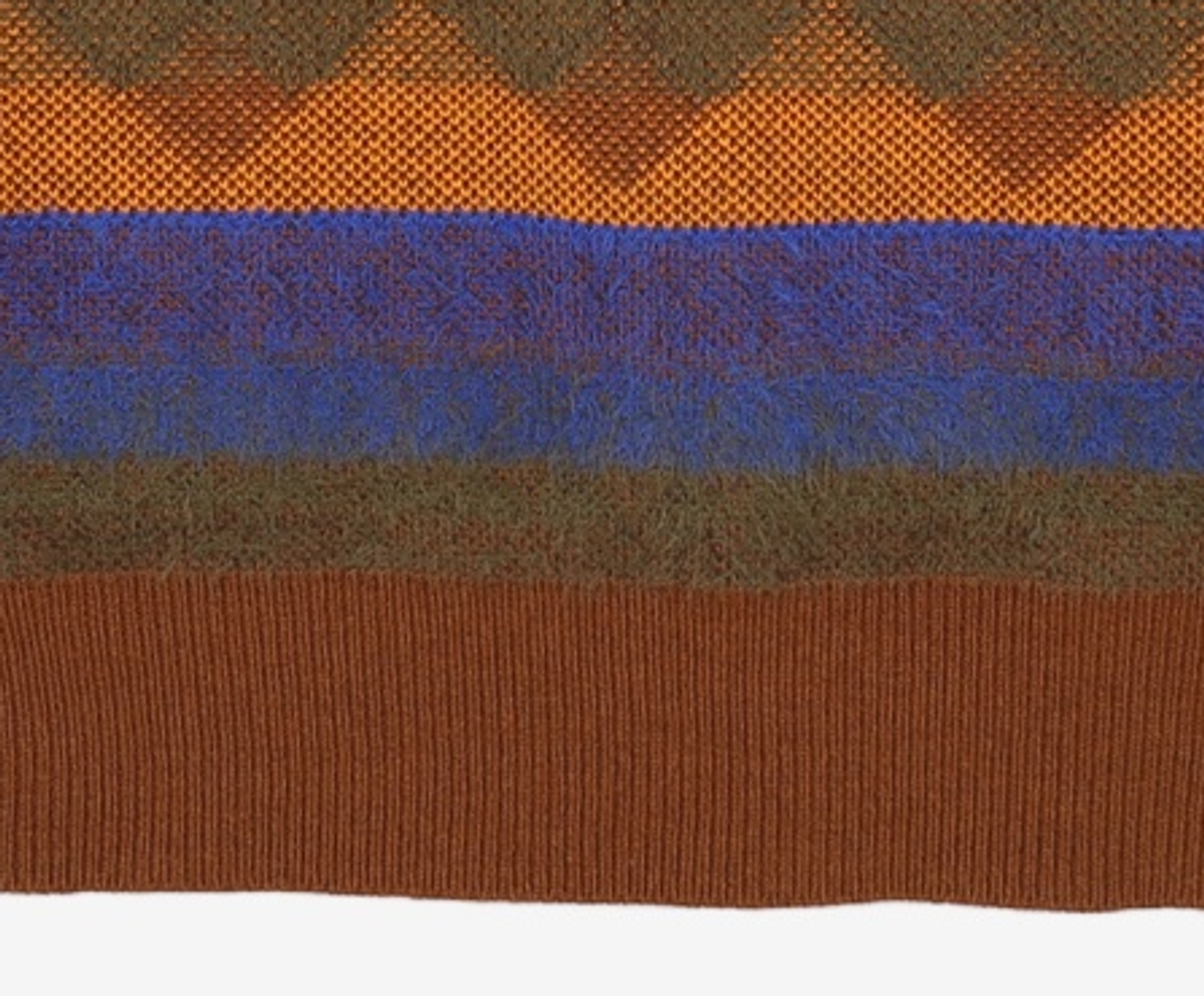 아모멘토(AMOMENTO) JACQUARD KNIT PULLOVER 100