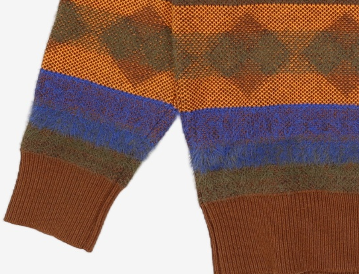 아모멘토(AMOMENTO) JACQUARD KNIT PULLOVER 100