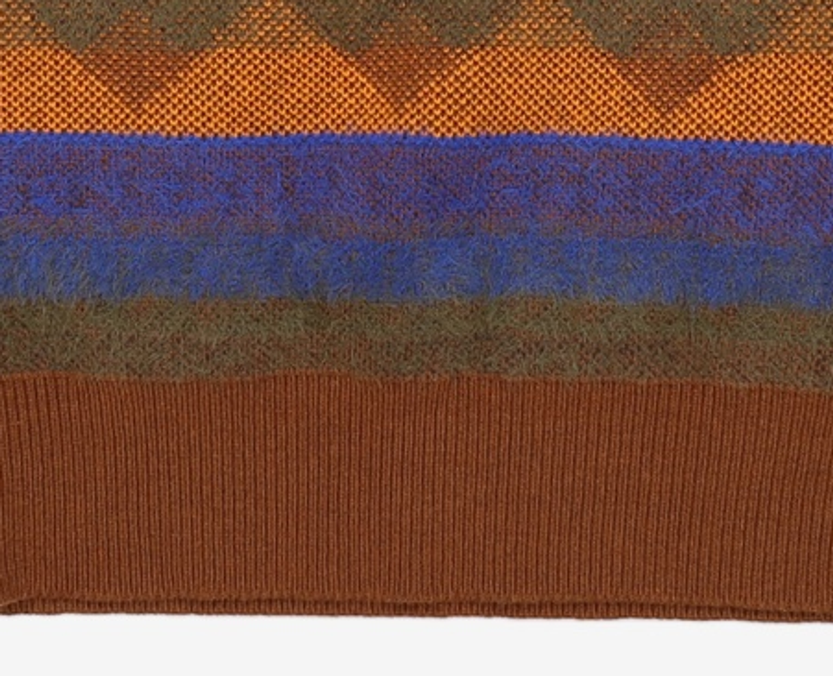 아모멘토(AMOMENTO) JACQUARD KNIT PULLOVER 100