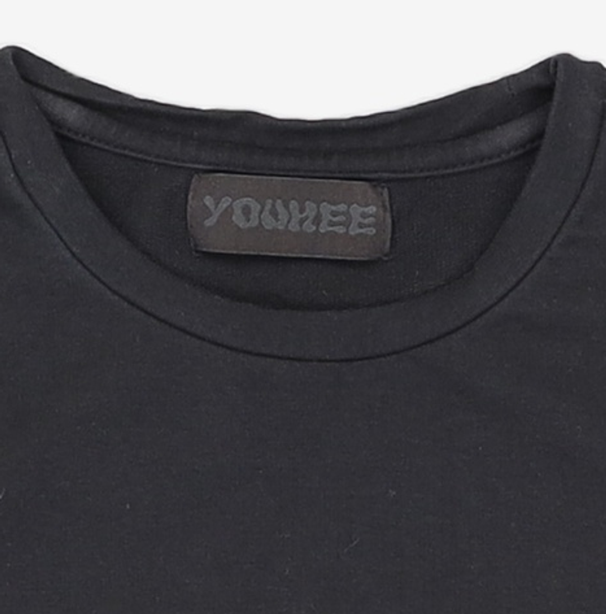 유희(YOUHEE) BASIC LOGO T-SHIRTS BLACK FREE