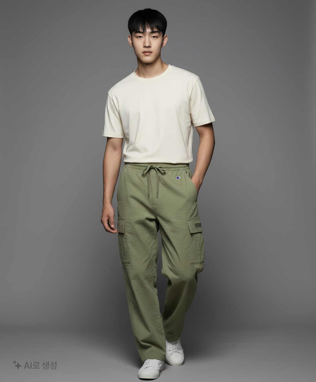 챔피온(CHAMPION) [ASIA] 립스탑 카고 팬츠 (NORMAL KHAKI) CKPA1F530K2 M
