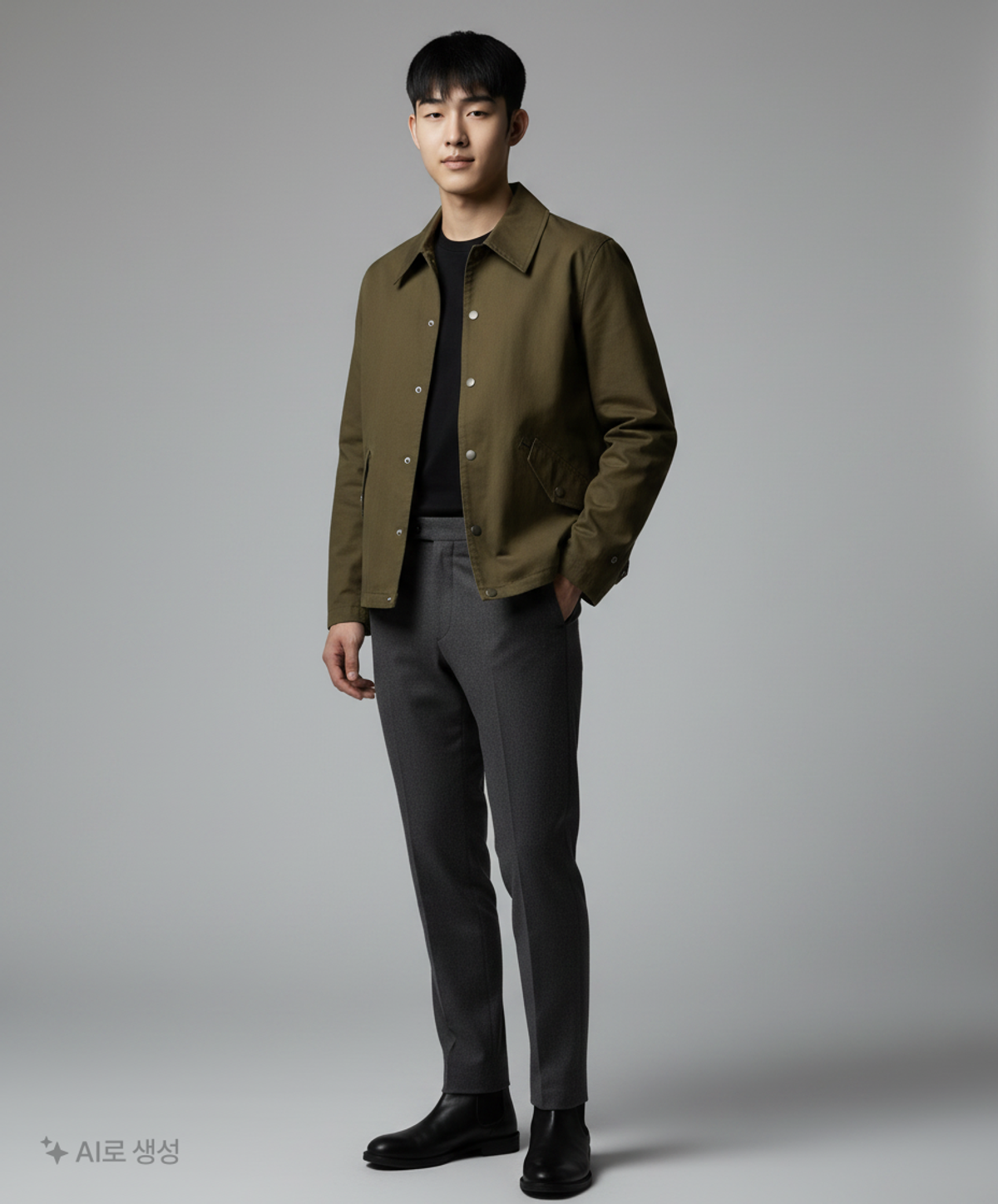 프리즘웍스(FRIZMWORKS) MELBOU BLOUSON JACKET _ OLIVE M