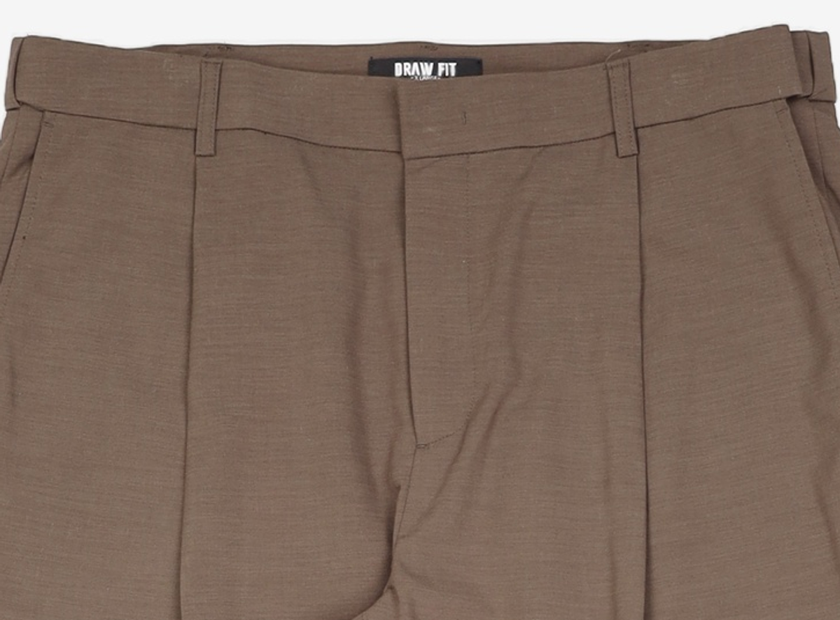 드로우핏(DRAW FIT) 쿨 린넨 히든 밴딩 슬랙스 [BROWN] XL