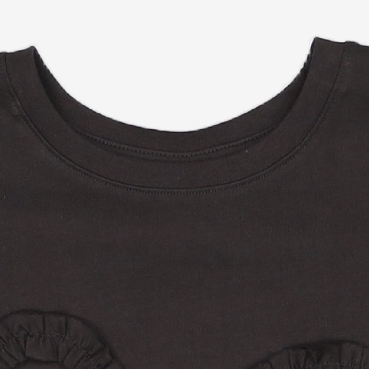 시눈(SINOON) Butterfly Frill T-Shirts (Black) M