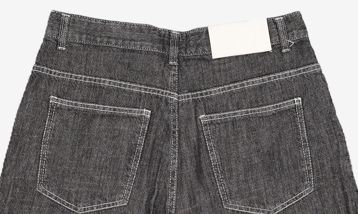 데케트(DECET) [썸머 린넨라이크]Linen Like 2Pleats Shorts DCPT006AshBlack 30