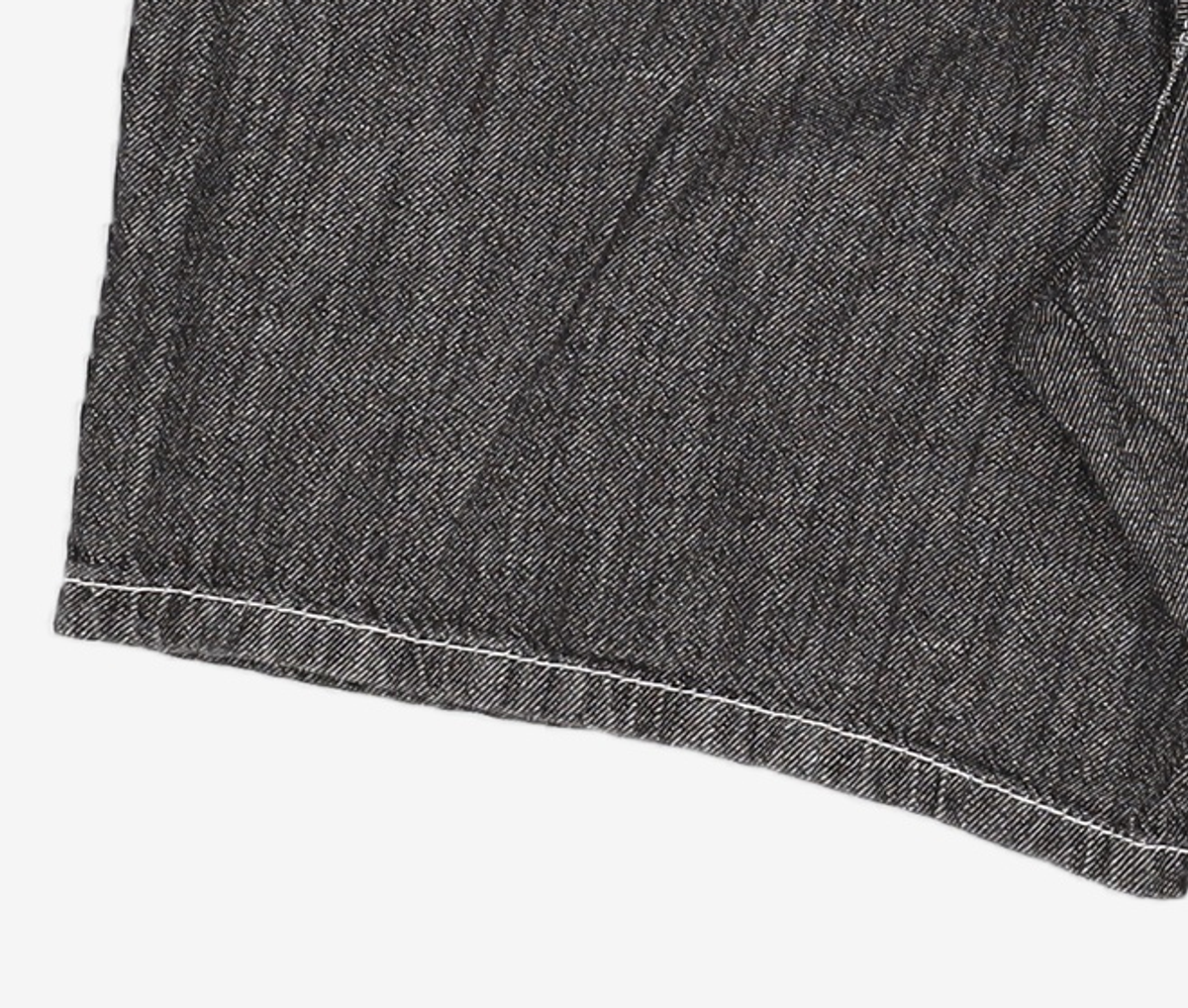 데케트(DECET) [썸머 린넨라이크]Linen Like 2Pleats Shorts DCPT006AshBlack 30