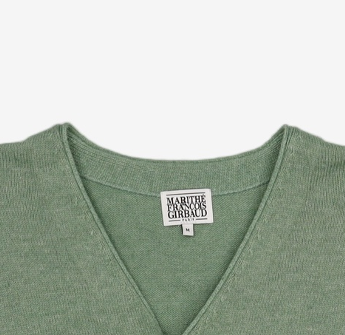 마리떼 프랑소와 저버(MARITHÉ + FRANҪOIS GIRBAUD) V NECK CARDIGAN light mint M