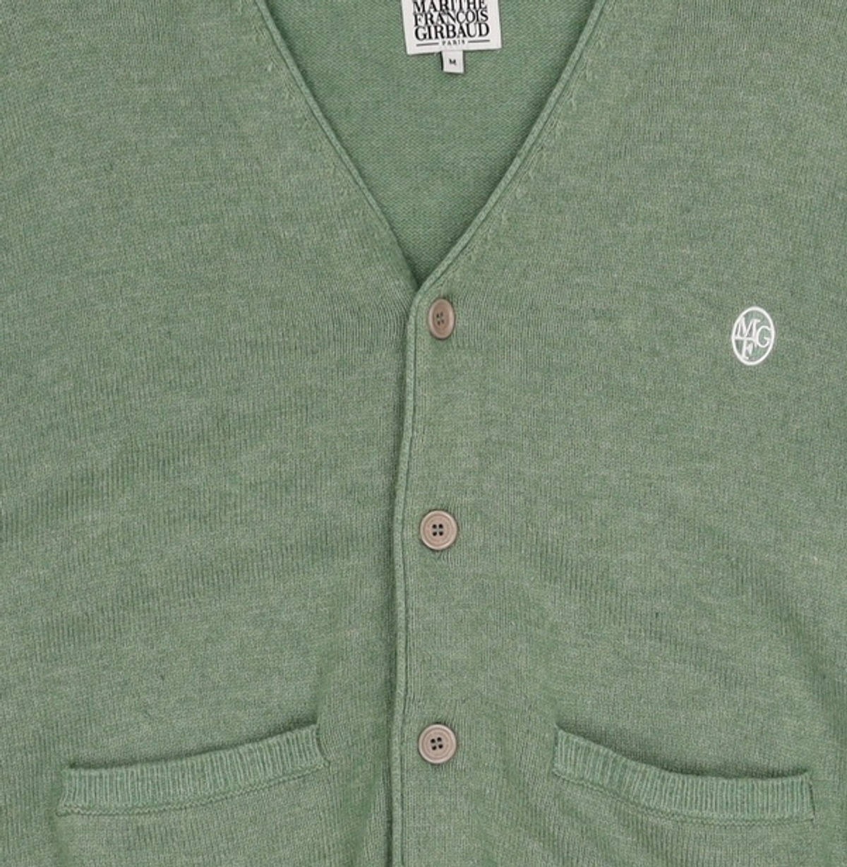 마리떼 프랑소와 저버(MARITHÉ + FRANҪOIS GIRBAUD) V NECK CARDIGAN light mint M