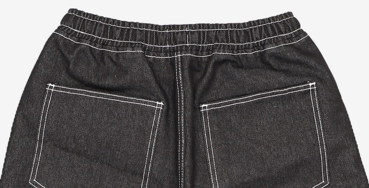 데케트(DECET) Comfortable Banding Denim Shorts DCPT026CPBlack S