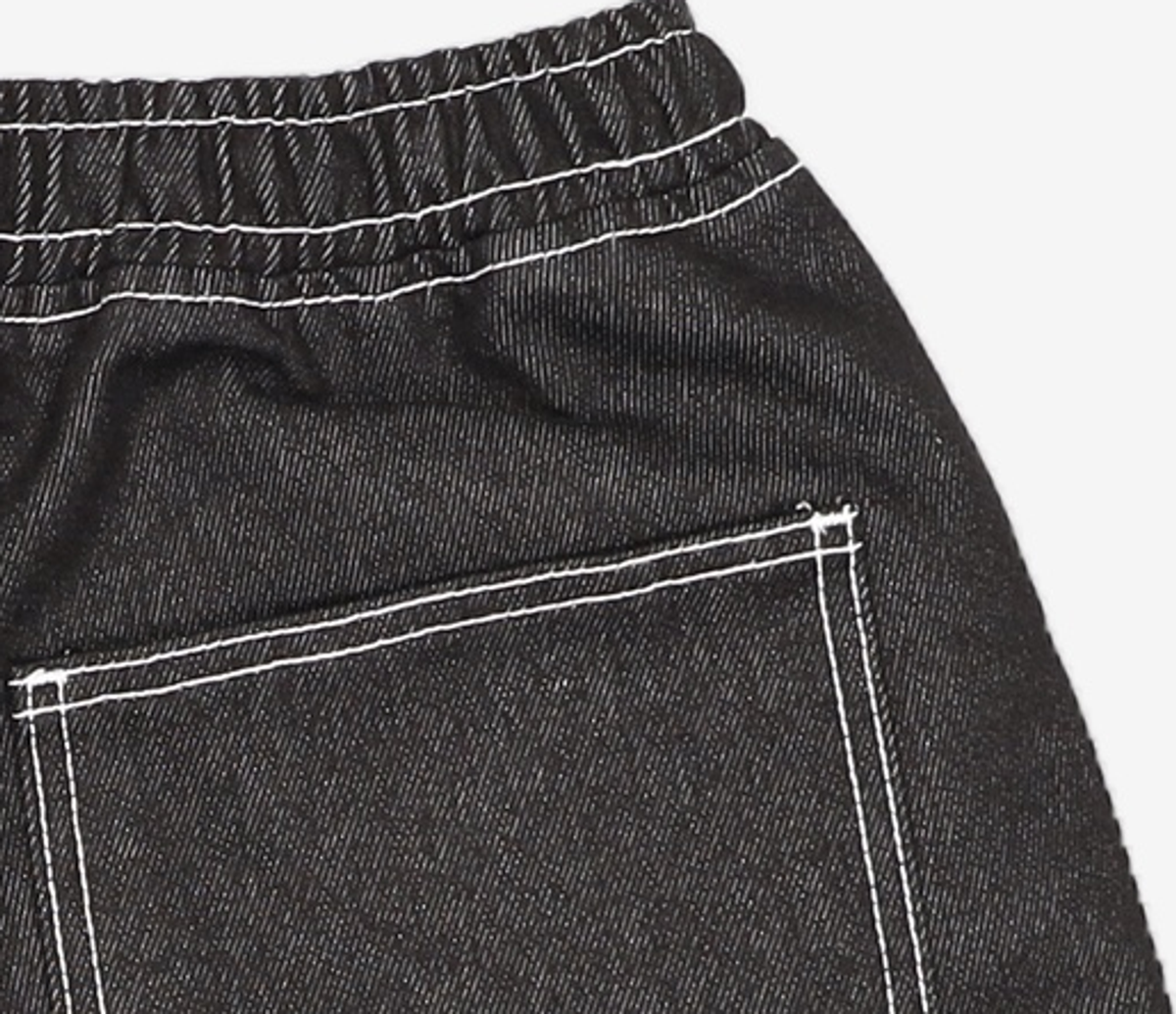 데케트(DECET) Comfortable Banding Denim Shorts DCPT026CPBlack S