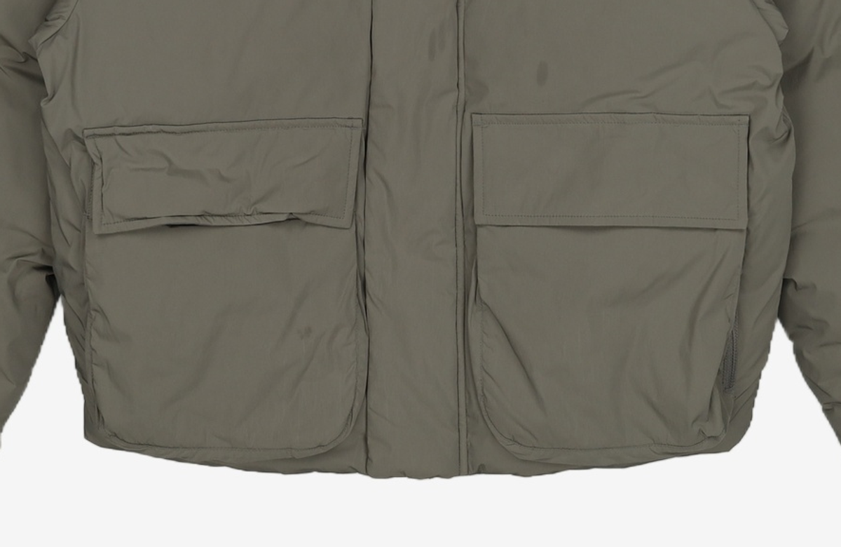 인사일런스(INSILENCE) 포켓 구스 다운 자켓 DARK SEA GREEN XS