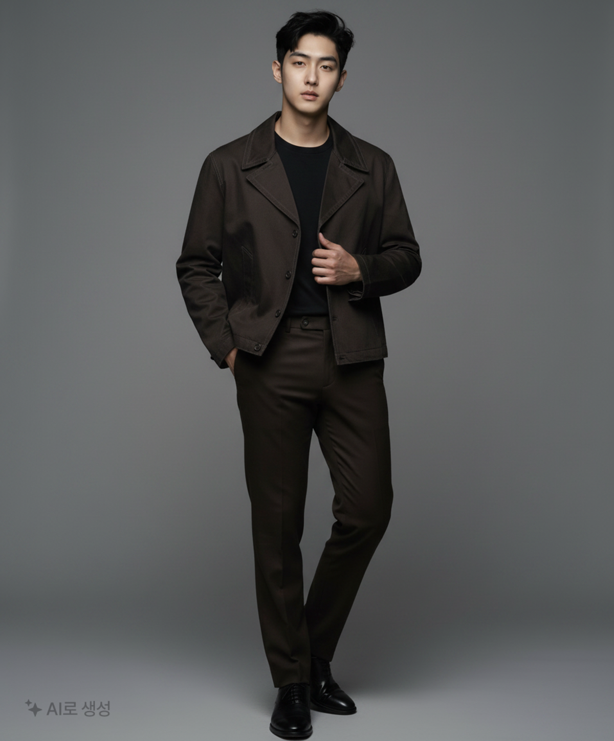 인사일런스(INSILENCE) 박시핏 데님 자켓 BLACK S