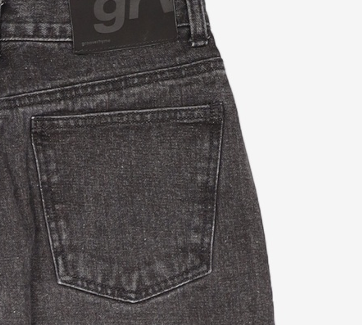 그루브라임(GROOVE RHYME) (W) DENIM WIDE PANTS (BLACK) [LRSFDDW718M] M