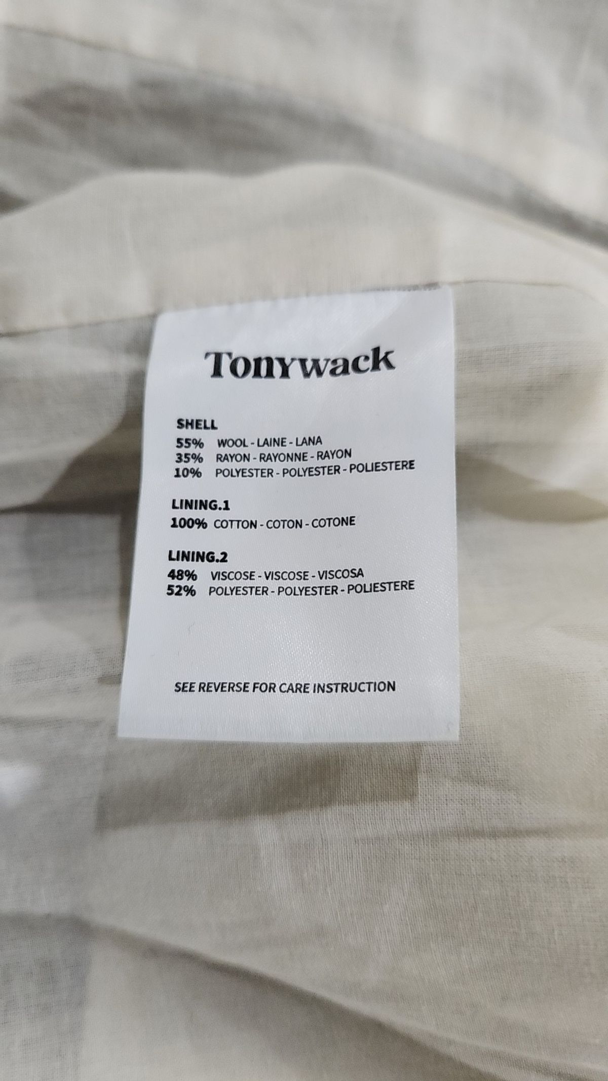 토니웩(TONYWACK) 기타 점퍼/재킷 M