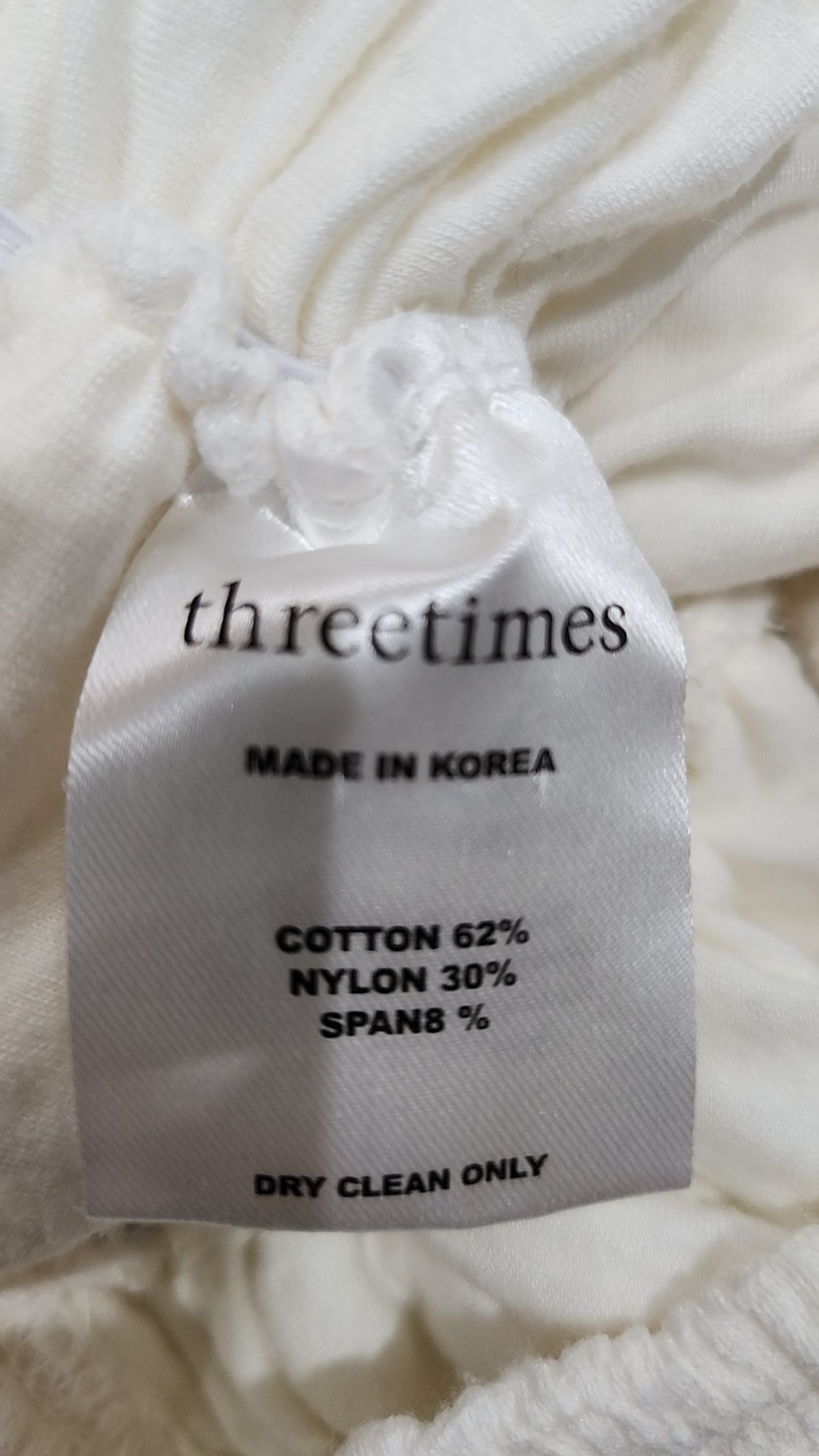 쓰리타임즈(THREETIMES) 기타 상의 XS