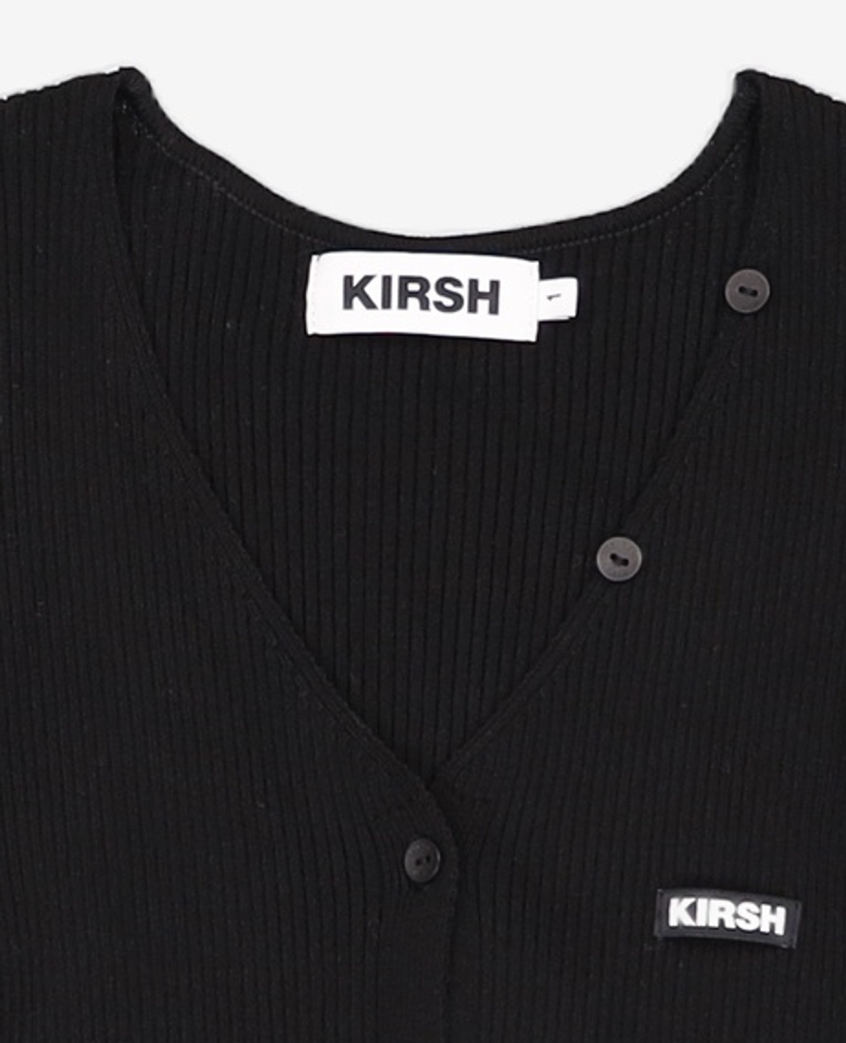 키르시(KIRSH) 숄더 슬릿 니트 가디건 KS [블랙] 1