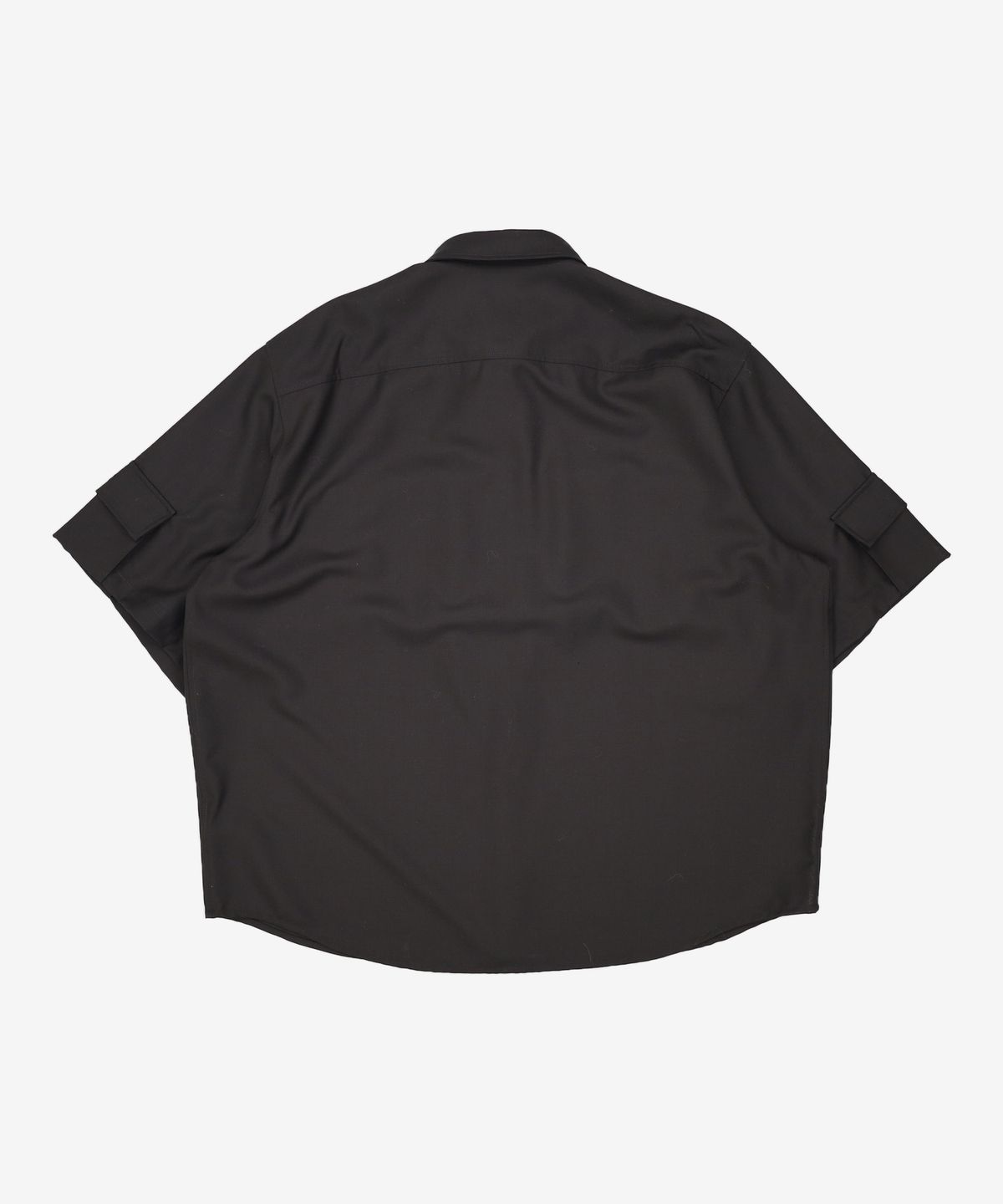 032씨(032C) (U) 테일러드 플랩 포켓 셔츠 블랙 TAILORED FLAP POCKET SHIRT BLACK XL