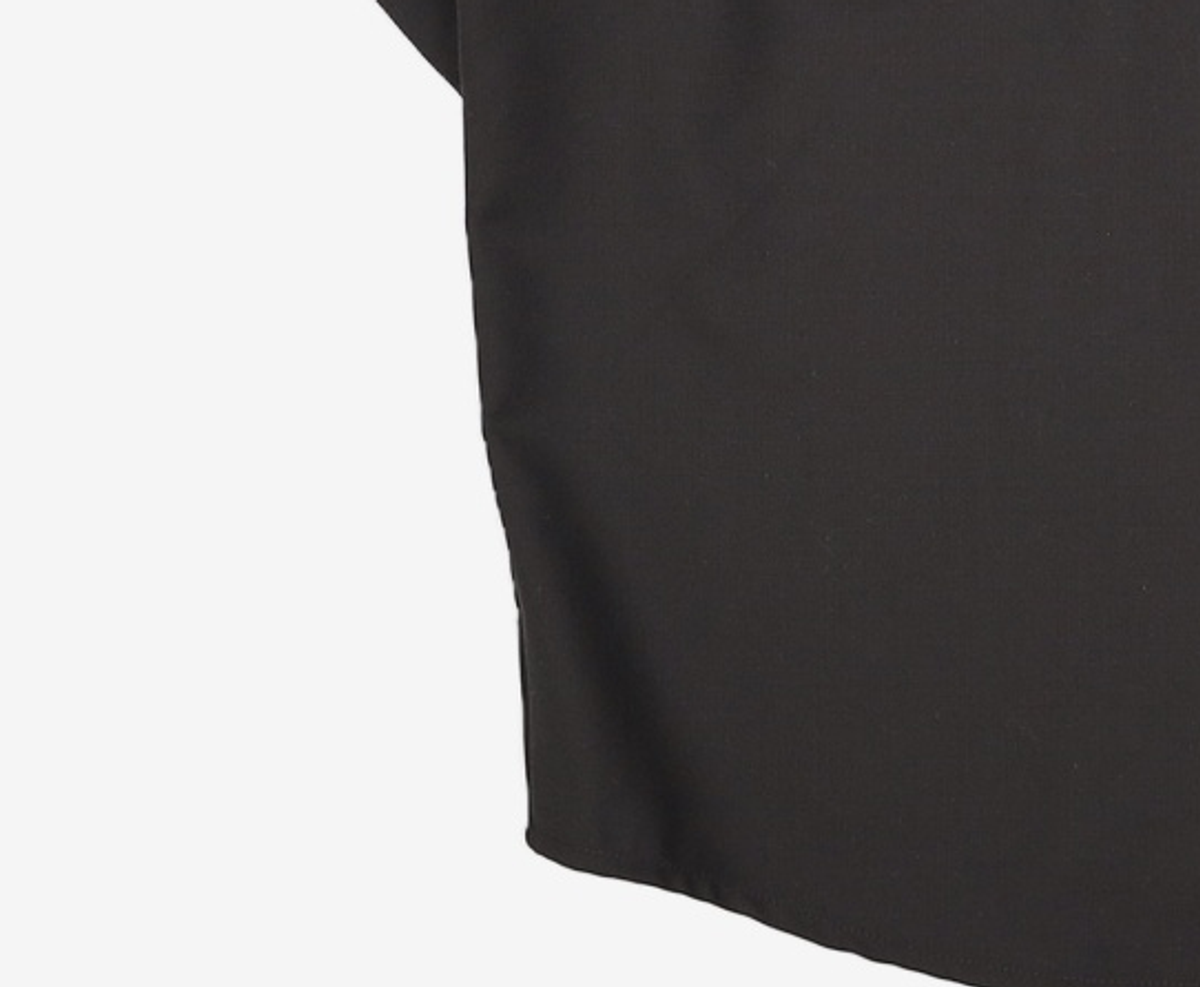 032씨(032C) (U) 테일러드 플랩 포켓 셔츠 블랙 TAILORED FLAP POCKET SHIRT BLACK XL