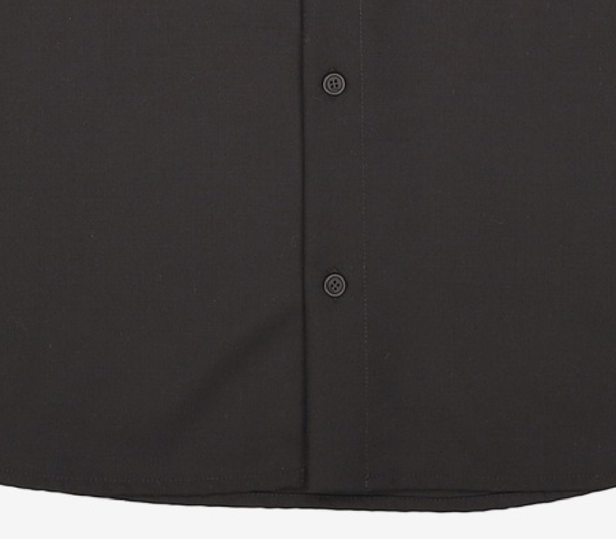 032씨(032C) (U) 테일러드 플랩 포켓 셔츠 블랙 TAILORED FLAP POCKET SHIRT BLACK XL
