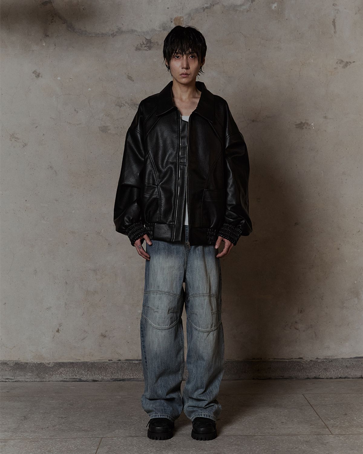 덤(THUMB) Panel Biker Denim