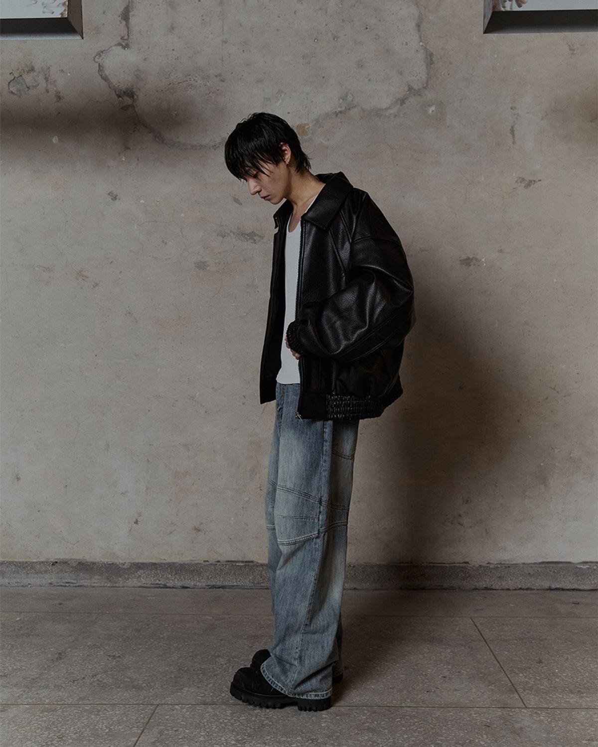 덤(THUMB) Panel Biker Denim