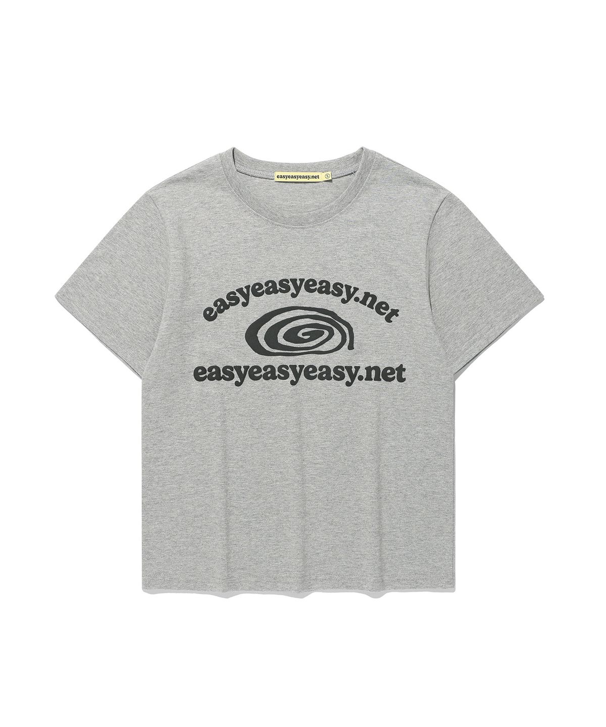 이지이지이지(EASYEASYEASY) Easy Bugs Coil Logo Tee Grey