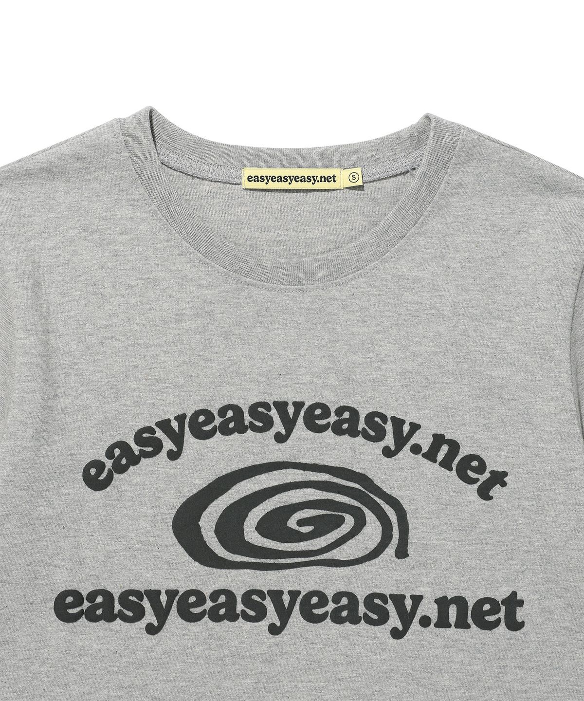 이지이지이지(EASYEASYEASY) Easy Bugs Coil Logo Tee Grey