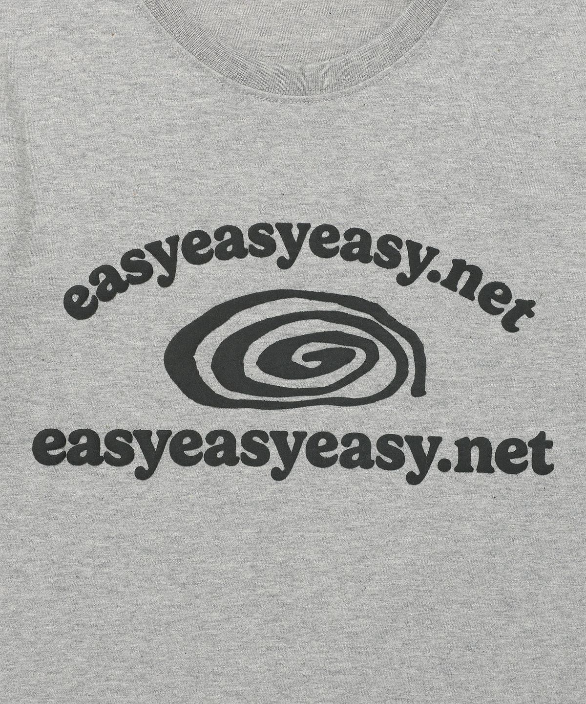 이지이지이지(EASYEASYEASY) Easy Bugs Coil Logo Tee Grey